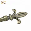 Made in China polished aluminum wrought iron pole end cap curtain finials