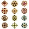 Set of 12 PCS Rhinestone Crystal Brooch Pin Set Jewelry for Woman or Wedding Bouquets DIY Brooch set