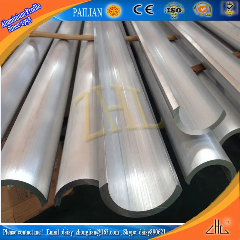 Great ! Aluminum Profile Bar /aluminum Extrusion Oval Tube