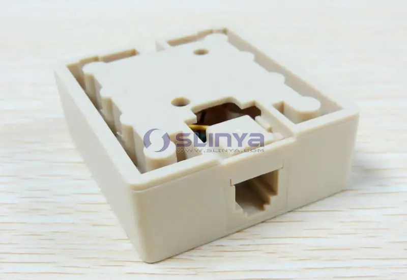 Double Phone Telephone Connection Box Female Rj11 8p4c Wall Mount