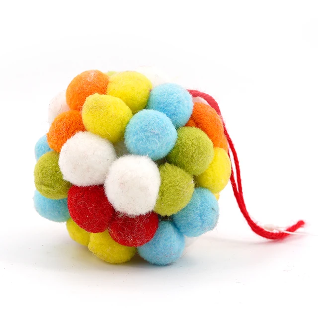 8CM DIA colour hanging pomopm ball christmas party supplies