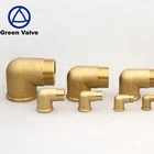 Green valves Hot Water Flexible Metal Brass Plumbing Pipe Fittings