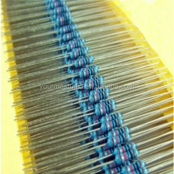 5 1 4 Berwarna Cincin Resistor Film Logam Karbon Gambar