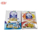 Milk tablet pressed sweet candy strawberry and lemon tablet candy