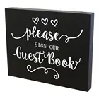Wedding Guest Book Sign Event Decor Anniversary Wooden Wedding Sign