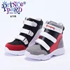 2018 New hot sale kids shoes gary blcck sport shoes for kids size 21-36 mesh and genuine laehter upper