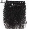 2019 10a grade most popular Indian virgin kinky curly hair for black woman 100% hair extension clip
