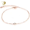 Marlary New Arrival Rose Gold Plated Ankle Foot Bracelet Body Jewelry , Girls Fashion Anklets, Stainless Steel Anklet