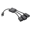 3 in 1 Android mobile phone HUB with charging Micro USB OTG HUB for tablet