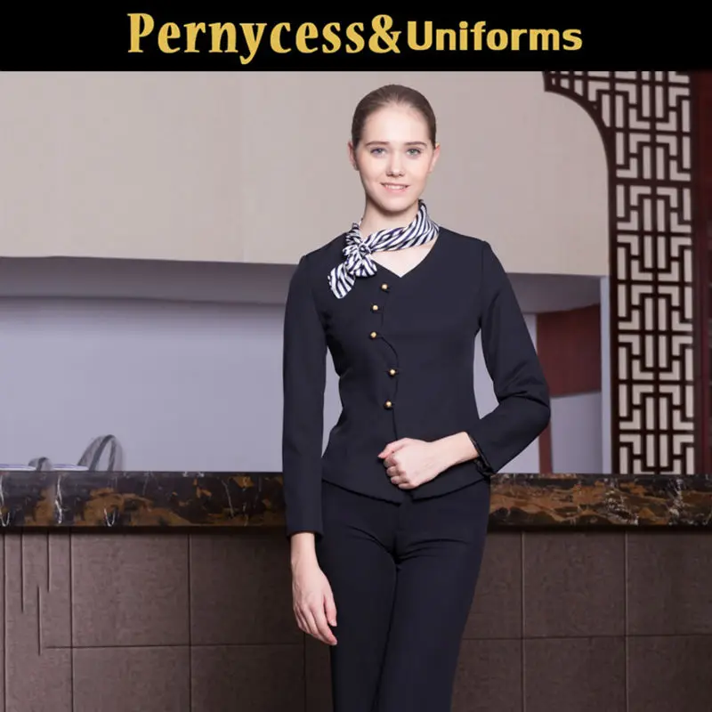 Receptionist Hotel Uniform For Front Desk Staff - Buy Hotel Uniform For