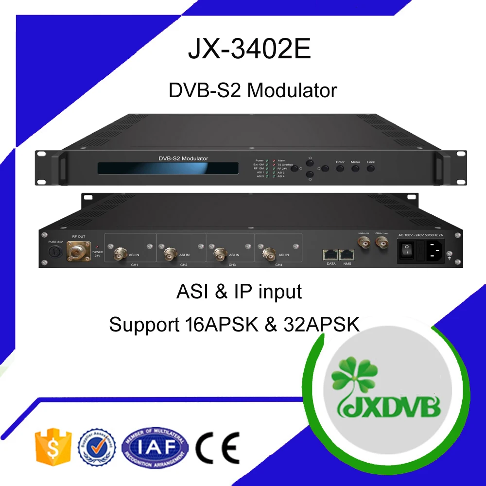 洁翔16/32apsk 载体-id s2 dvb rf 有线电视调制器