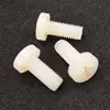 Plastic Nylon Screws Pan Head Phillips Machine Threads DIN 85 / ISO 1580