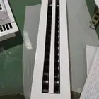 Side wall mounted linear slot register diffuser Hvac