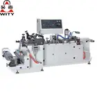 2017 high speed PVC/PET plastic film shrink sleeve label gluing machine