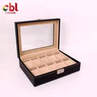 Professional watch organizer storage case/Luxury PU leather watch box