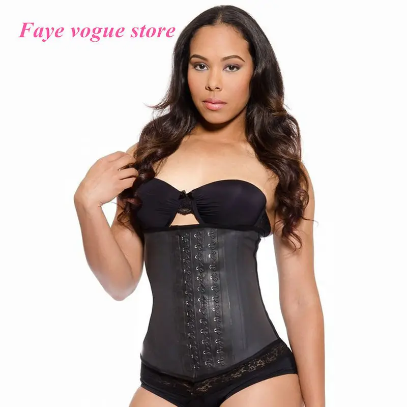 2015 Hot Sale New Style Ann Chery Body shaper Latex Waist trainers Corsets Underwear black underbust corset steel waist cincher