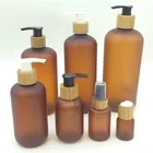 PET plastic bottle boston round bottle amber frosted bottle