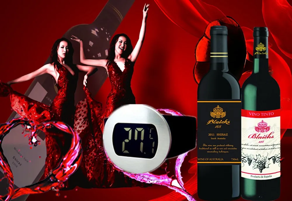 YK - 111 red wine /grape bottle thermometer thermometer Electronic thermometer