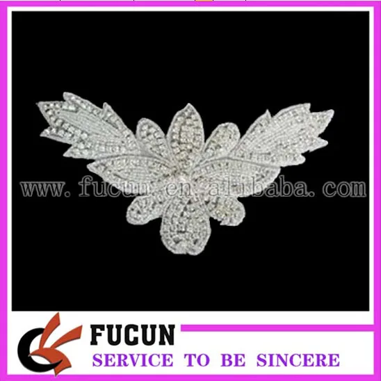 wholesale crystal rhinestone lace trim for bridal /kids clothing rhinestone appliques.jpg