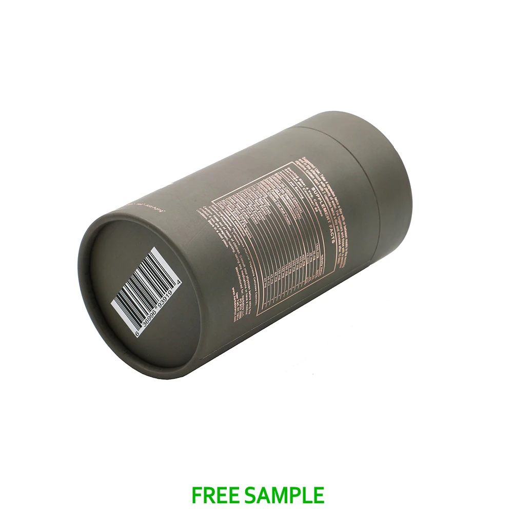 wholesale luxury perfume cylinder paper gift tube box packaging