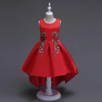 red long dress for kids