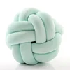 Fashion New Design Handmade Round Two Tubes velvet Ball Knot Pillow for Bedroom Decor