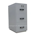 JIS standard 1 hr fire-resistant rating fireproof file cabinet with secure locking system