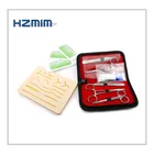 Surgical suture pad practice kit, Skin suture pad practice module, suture kit for training
