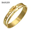 Jewelry Belt Buckle Wide Cuff Bracelet Armband Gold Color Love Bracelet For Women Bracelets Manchette Bangles