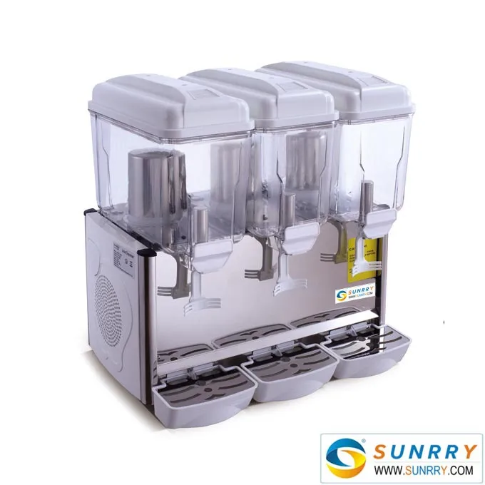 SY-JD36P, Juice Dispenser, 3 Tank, 3-12L, Pump Spraying, Food-Grade.jpg