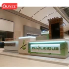 Luxury hair salon display shelf / hair accessories display stand / modern hair salon furniture