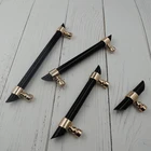 New Black Acrylic Cut Slant Handle Rose Gold/Silver for Drawer Cabinets AL-0470