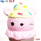 Dongguan factory customized PU memory foam food ice cream squishy anti stress toys balls for kids .