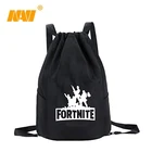 Fans Canvas Shoulder Cool Casual Travel Backpack Gym Drawstring Bag