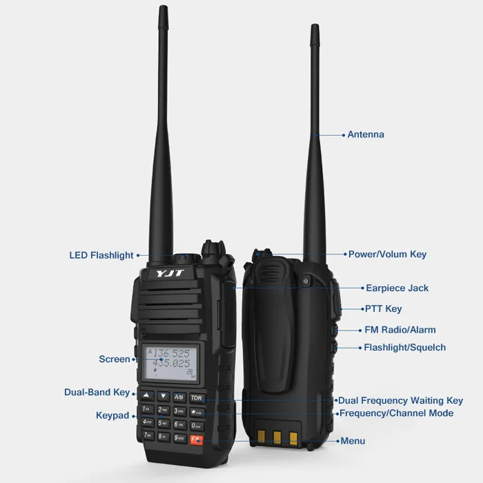 Military Vhf Uhf Radio Handheld Transceiver Long Range Fm Ham Vhf/uhf Two Way Radio Buy