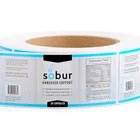 Custom self adhesive clear product label sticker printing