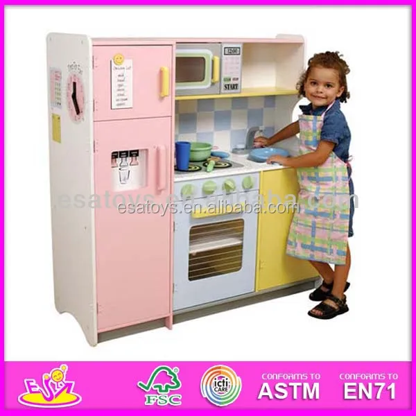 2015 New and popular wooden kids kitchen,Toy kitchen children play,fridge and washing machine combination WJ278046