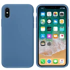 For iPhone XS Max Case 6.5 inch Liquid Silicone Gel Rubber Mobile Phone Case with Soft Microfiber Cloth Lining Cushion