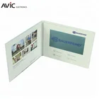 A4 A5 size lcd screen audio custom greeting cheap video business card With Lcd Tft Screen