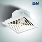 durable ABS plastic brushless square louver waterproof refresh air ceiling axial exhaust fan for bathroom ventilation