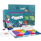 Educational Toy Style and Wood Material Puzzle Game Magnetic Tangram Puzzle