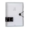 High Quality Student B5 Size 60 pages Hard Cover Custom Waterproof PP Divider Loose Leaf Notebook