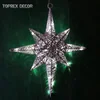 Toprex Decor outdoor hanging led lighted metal big decorations christmas star