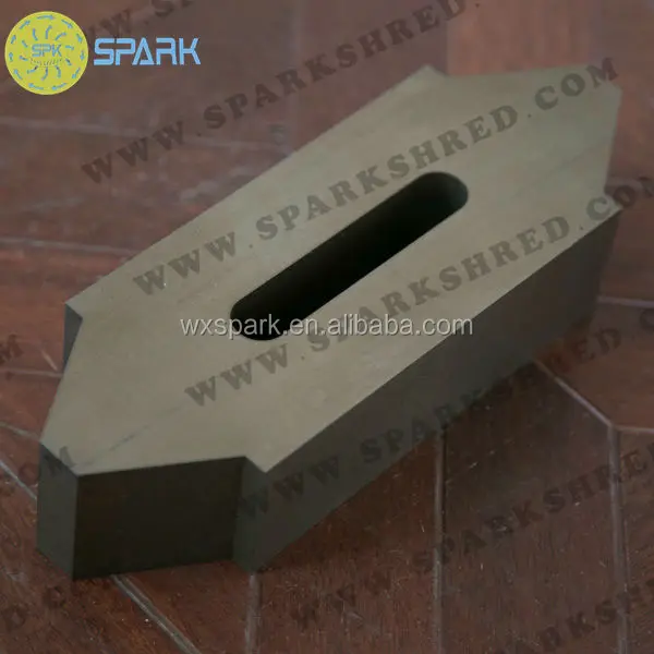 2014 latest design double shaft shredder blades for sale