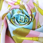 Custom High Quality Hand Painted Silk Square Scarves