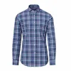 New Design Check Business Formal Shirts Men Fashion Long Sleeve Social Shirt Big Size