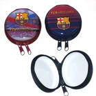 ZIPPER SMALL ROUND METAL TIN BOX FOR COIN PILL CANDY