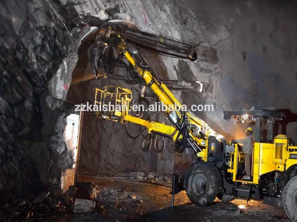 China Best Brand Kaishan Jumbo Full Hydraulic Tunnel hard rock blasting drilling machine/full hydraulic drilling rig for price