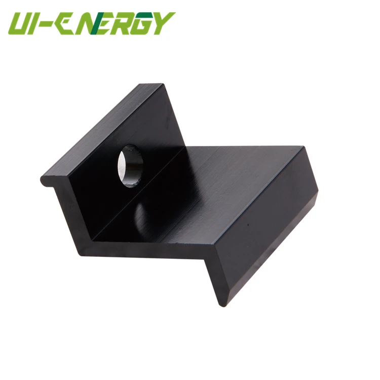 Black Solar Extruded Aluminum Clamp With Bolt And Nut Buy Extruded Aluminum Clamp,Aluminum