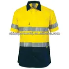 reflective navy bottom cotton hi vis shirt